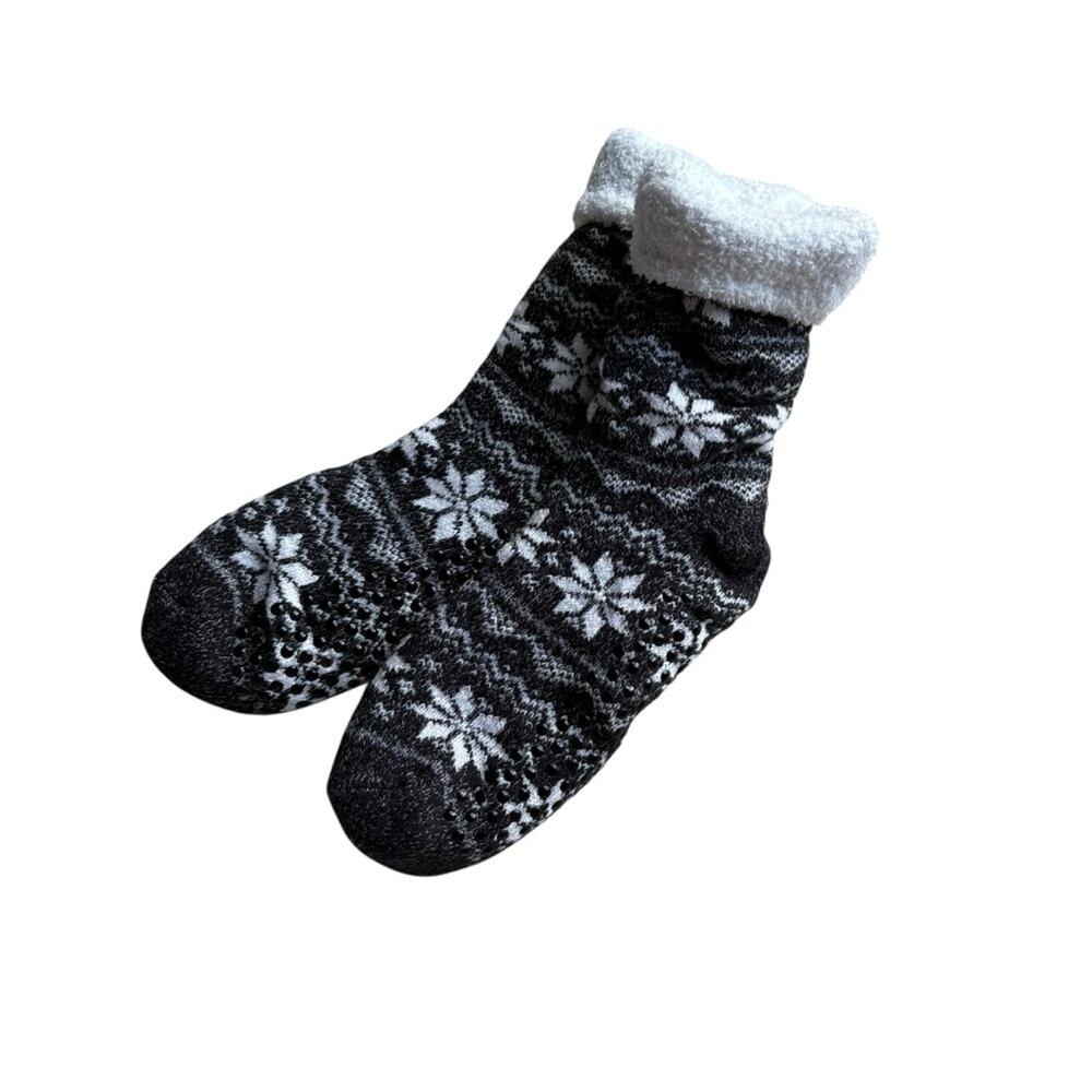 Cozy Black and White Winter Socks